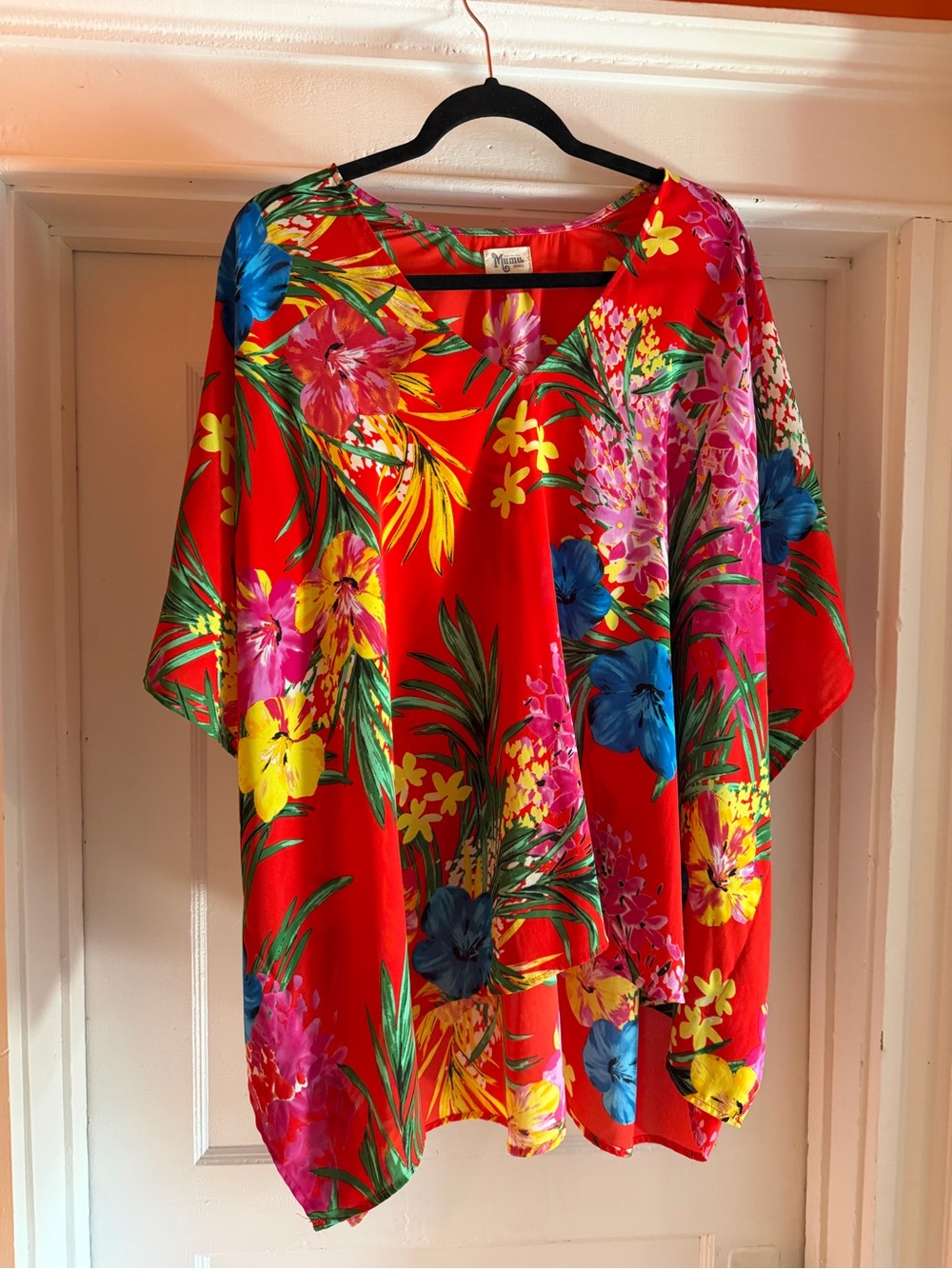 Show Me Your Mumu | Vibrant Red Tropical Floral Women’s Top